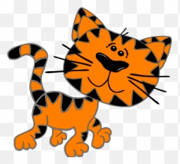 Cat Walking Png Icons - Orange Cartoon Clipart Emoji
