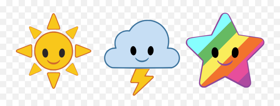 Emojis Personal Use Star Sun Cloud Emoji - Emojis Happy,Sun Emoji
