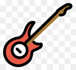 Guitar Emoji Clipart - Guitar,Banjo Emoji