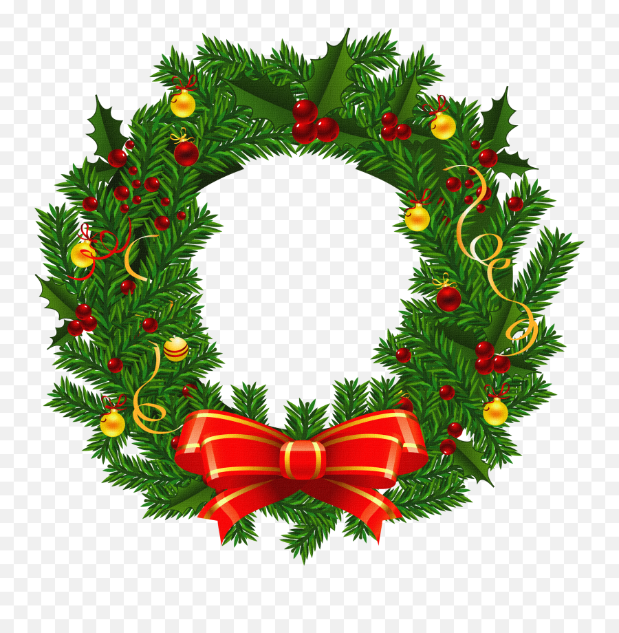 Christmas Wreath Emoji Transparent - Transparent Christmas Wreath,Wreath Emoji