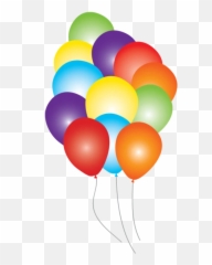 Rainbow Balloon Party pack 12 - Emoji