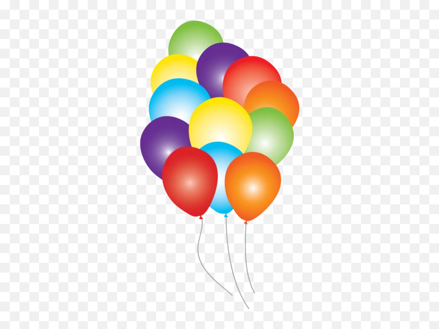 Rainbow Balloon Party Pack 12 - Balloon Emoji,Rainbow Candy Emoji