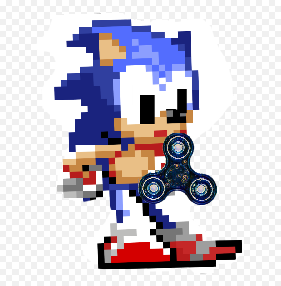 Fidget Spinnersonic - Sonic The Hedgehog Game Sprite Emoji,Emoji Fidget Spinner