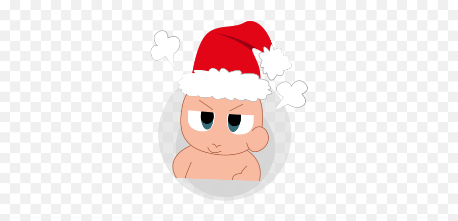 Baby Emoji Mery Christmas By Kien Bui Van - Santa Claus,Christmas Emoji For Iphone