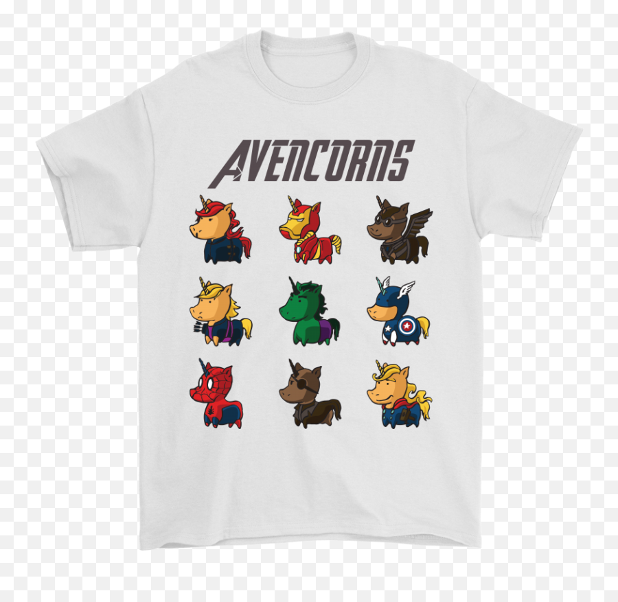Avengers Unicorn Mashup Shirts - Fictional Character Emoji,Current Emoji Shirts