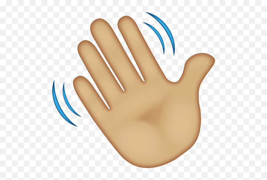 Emoji - Waving Hand Emoji Transparent,Hand Wave Emoji