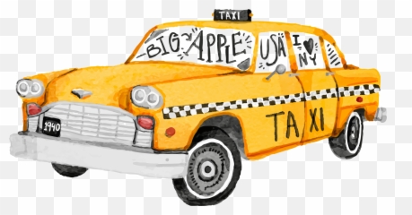 Taxi Car Yellow Freetoedit - New York Taxi Clipart Emoji,Taxi Emoji