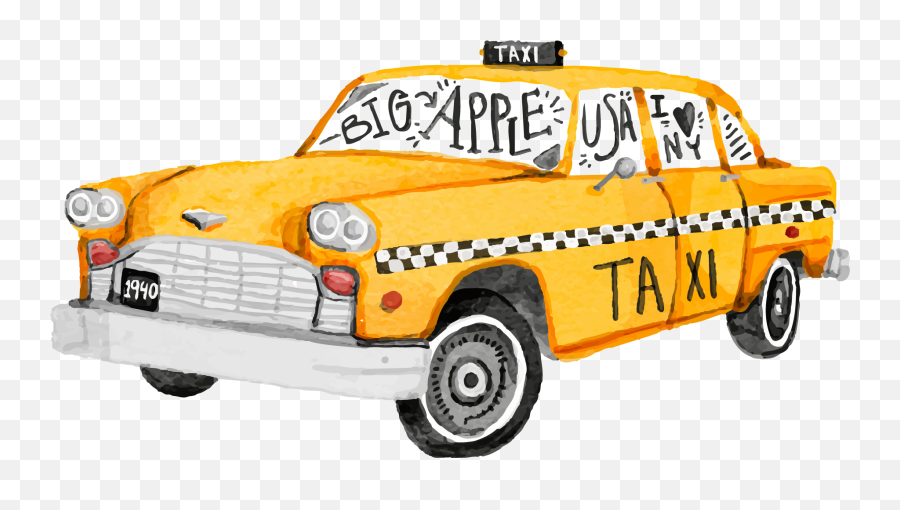 Taxi Car Yellow Freetoedit - New York Taxi Clipart Emoji,Taxi Emoji