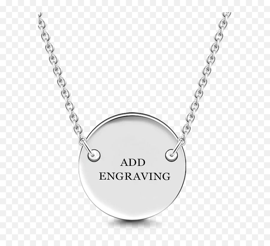 Engravable Hang Tag Necklace Silver - Necklace Emoji,100 Emoji Necklace
