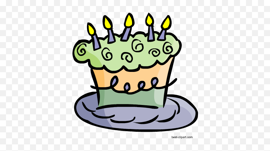 Free Cake And Cupcake Clip Art - Happy Birthday Funky Art Emoji,Cute Emoji Cakes