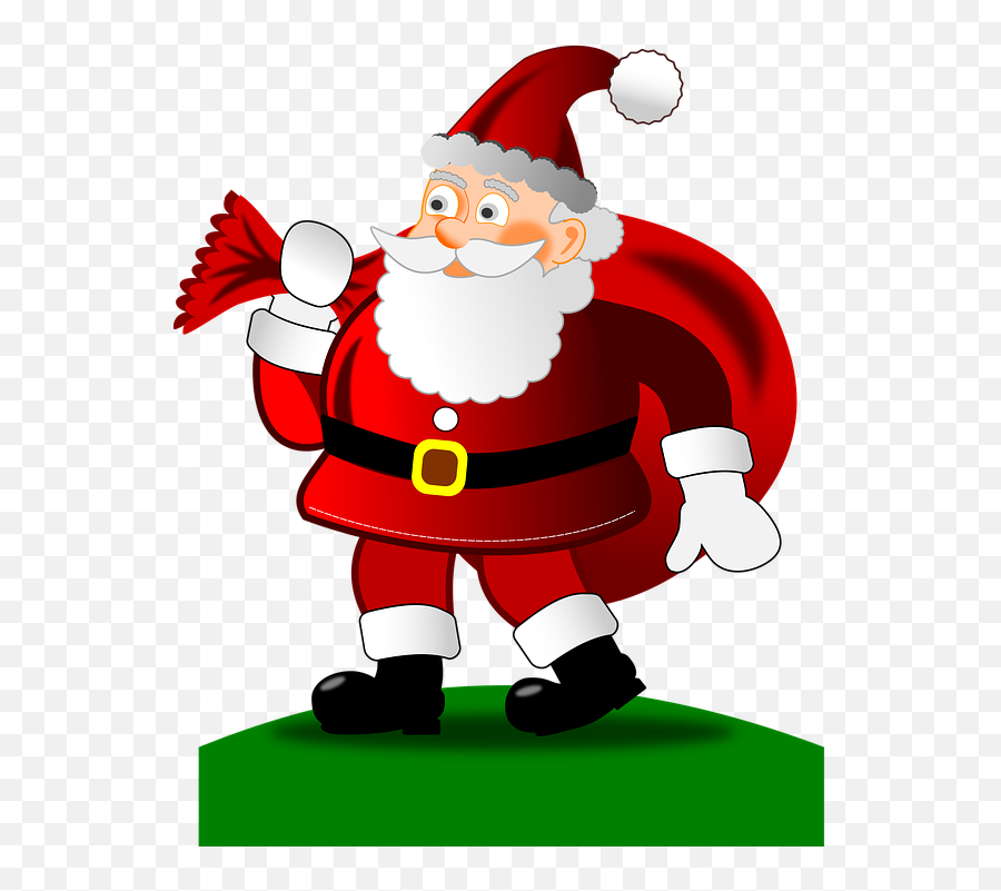 Babbo Natale Grafica Vettoriale - Santa Claus Wishes Quotes Emoji,Salute Emoticon