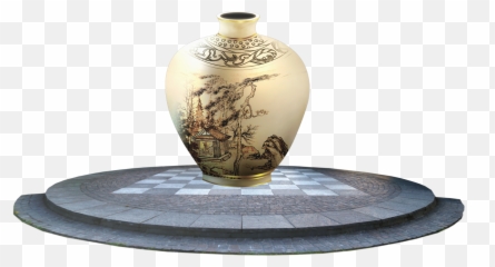 Vase - Chinese Landscape Painting Emoji,Vase Emoji