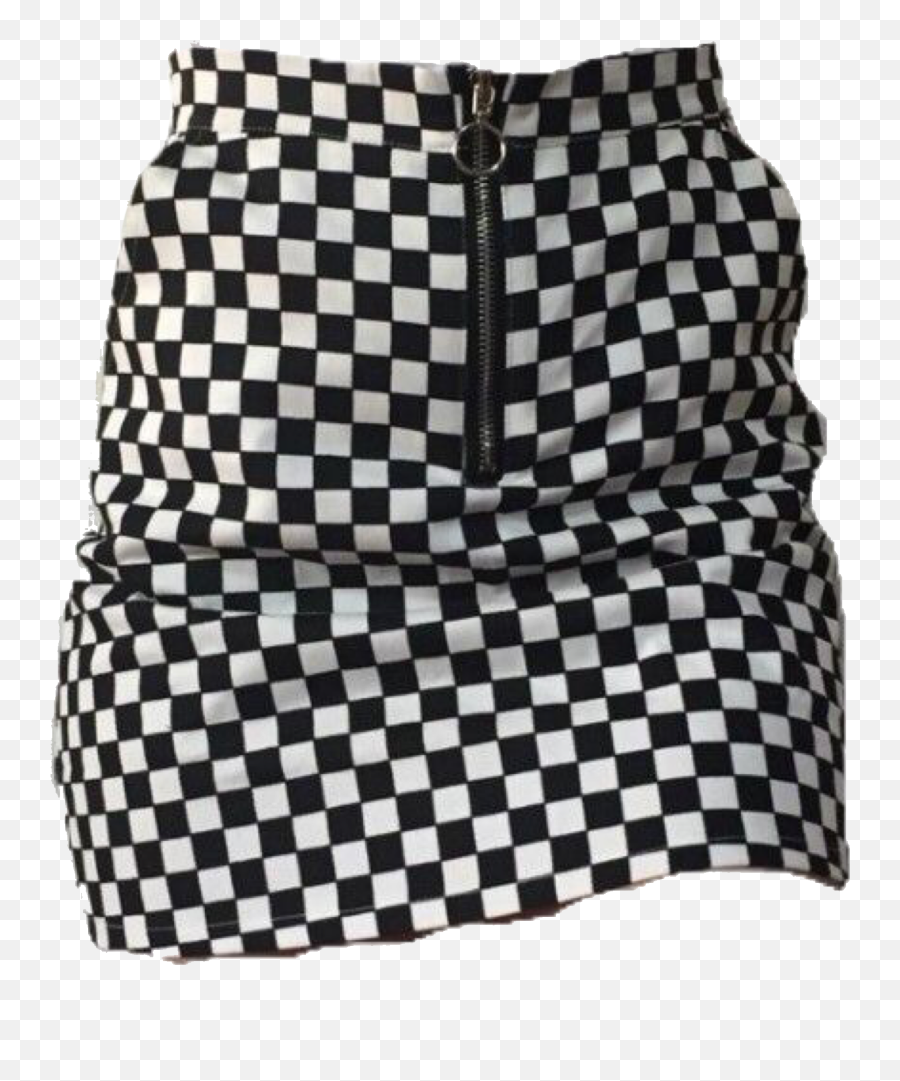 Skirt Pants Clothes Checker Checkered - Black And White Checkered Clothing Png Emoji,Black Emoji Skirt