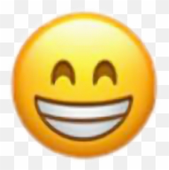 Smiley Face Eye Emoticon - Happy With Teeth Png Emoji