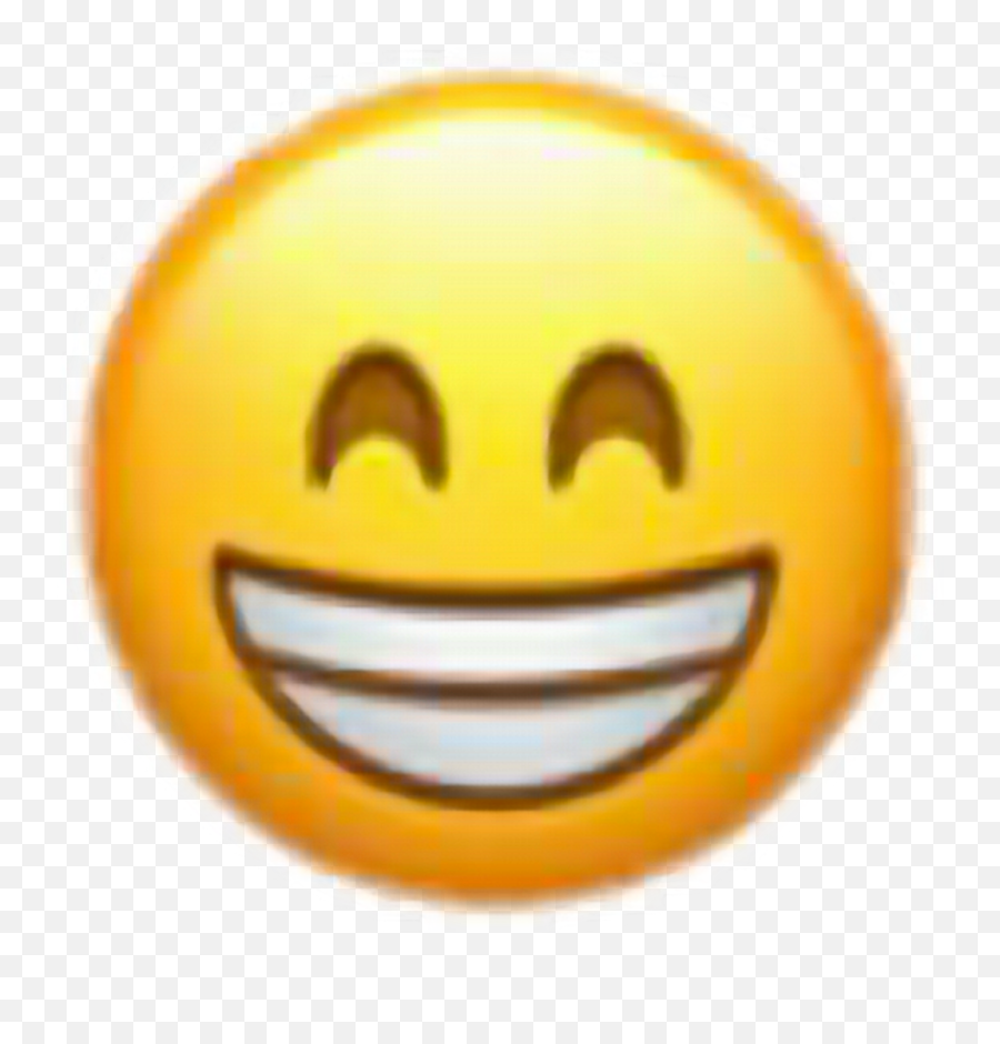Smiley Face Eye Emoticon - Happy Face With Teeth Png Emoji,Eye Emoticons