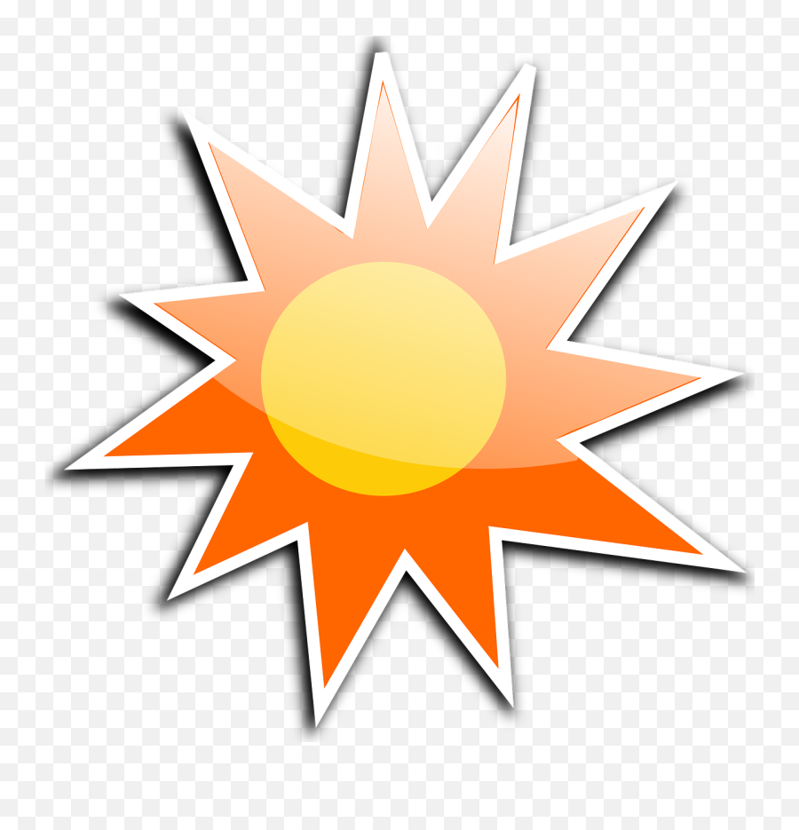 Sunshine Sun Heat Warmth Weather - Güne Emoji,Emoji With Star Eyes