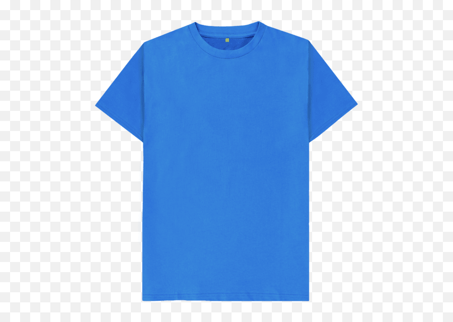 Bright Blue Plain Organic T - T Shirts Emoji,Blue Shirt Emoji