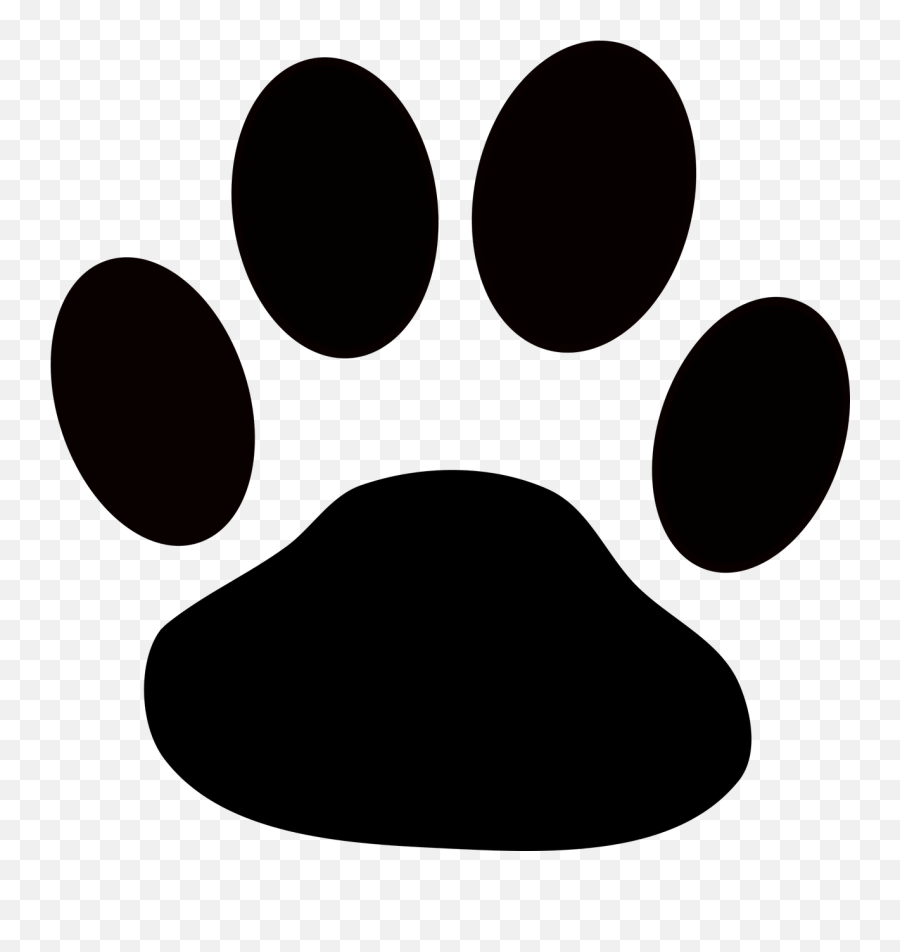 Animal Dog Footprints Paw Free Vector - Pumpkin Carving Stencils Paw Print Emoji,Tiger Bear Paws Emoji