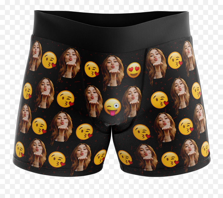 Custom Photo Boxers - Underpants Emoji,Flex Emoji