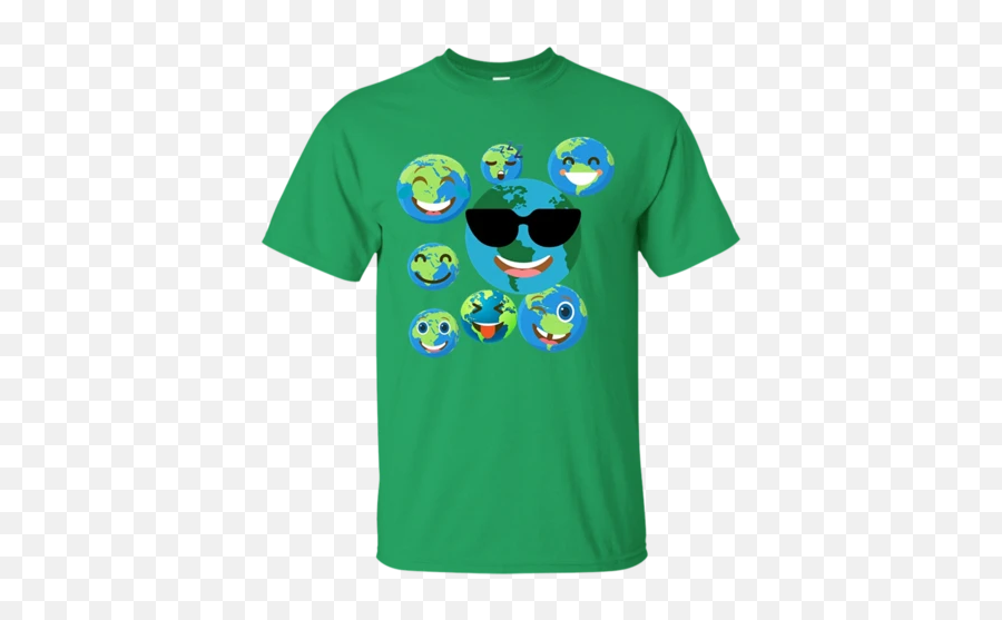 Emoji Emotion Cute Earth Smileys Fac Faces Earth Day Shirt - Big Gulp Shirt,Earth Emoji
