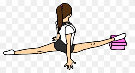 Acro Acrobatics Gym Twine Split - Gymnastic Splits Clip Art Emoji