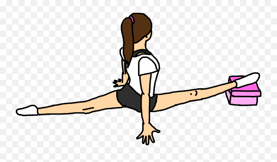 Acro Acrobatics Gym Twine Split - Gymnastic Splits Clip Art Emoji,Gymnastics Emoji