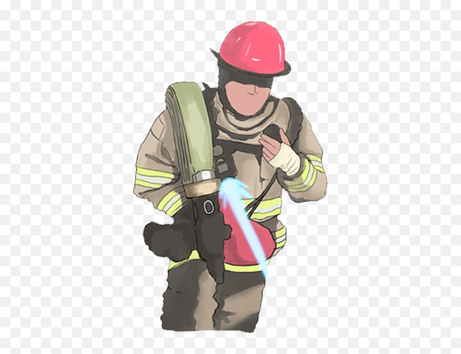 Firefighter Stickers By Dorian Willis - Hard Hat Emoji,Firefighter Emoji