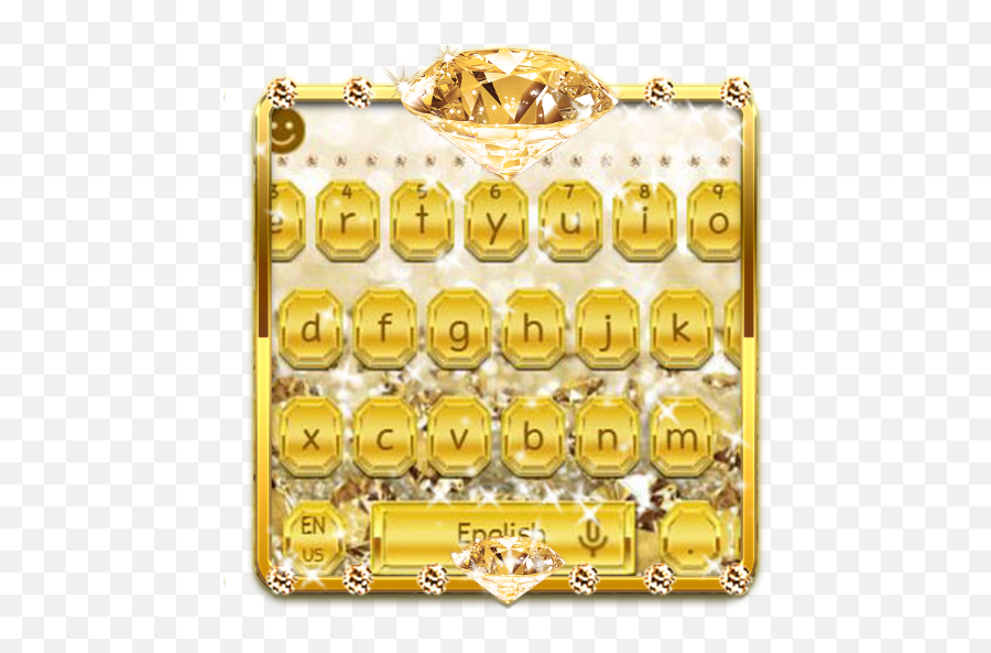 App Insights Gold Diamond Keyboard Theme Apptopia - Smiley Emoji,Diamond Emoticon
