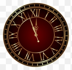 New Year Clock Clipart Png Emoji