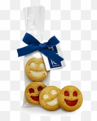Ribbon bag with smile cookies Customized Advertising and - Smiley Emoji
