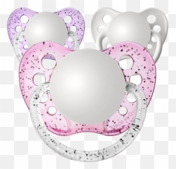 Party Pack Personalized Pacifiers 3 Pack - Girl Pacifier Emoji,Pacifier Emoji