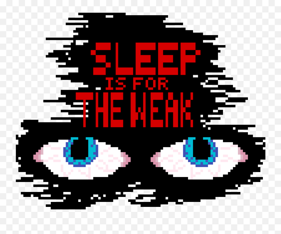 Sleep Is For The Weak A Discord Emoji Pixelart - Graphic Design,In Progress Emoji