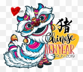 Chinese New Year Lion Dance Cartoon Sticker for Emoji