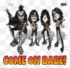 KISS Rock Band Stickers For WhatsApp - Queen Drawing In Cartoon Emoji