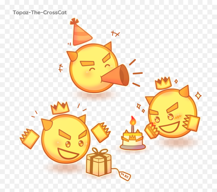 Topaz - Thecrosscat On Twitter Oh Yeahi Forgot To Upload Happy Emoji,Train Emoticon