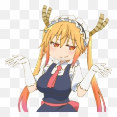 cute dragon png - tohru smile kobayashisan Chi No Maid Dragon Tohru Emoji