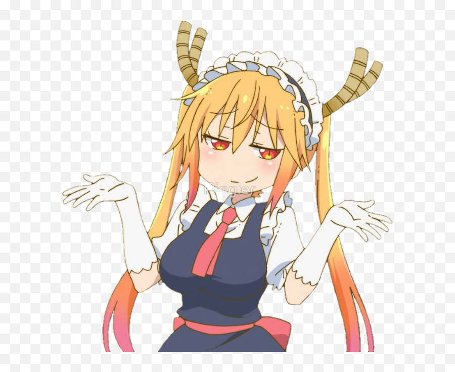 Cute Dragon Png - Tohru Smile Kobayashisan Chi No Maid Dragon Maid Tohru Emoji,Neckbeard Emoji