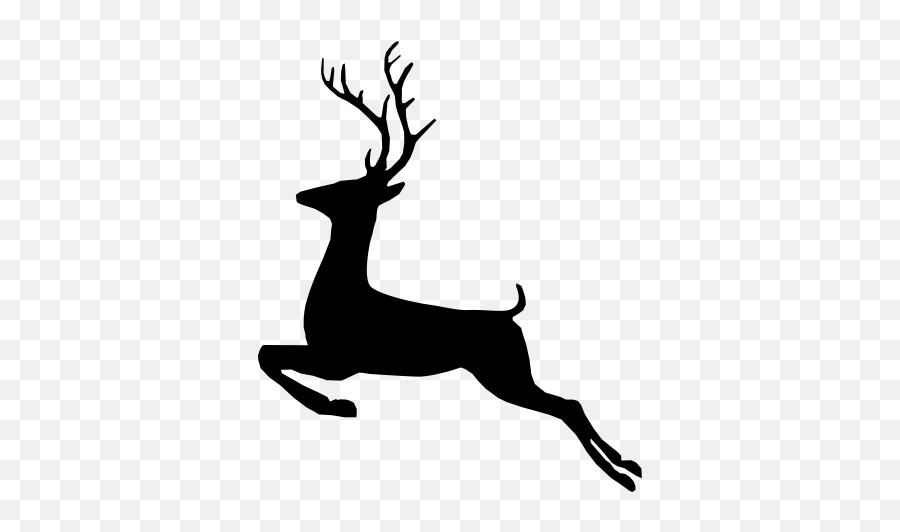 Antler - Free Icon Library Christmas Deer Silhouette Png Emoji,Buck Deer Emoji