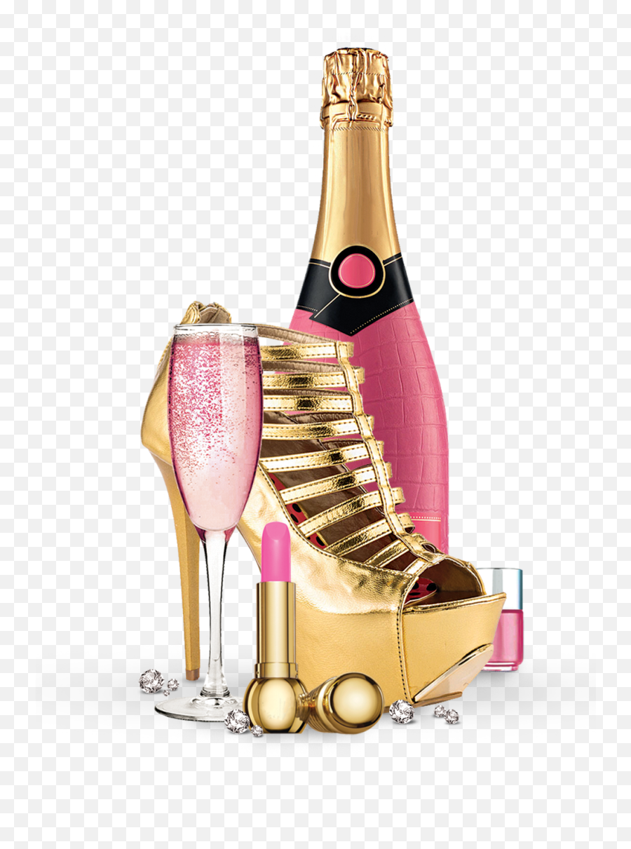 Download Champagne Cup Download Hd Png - Transparent Background Pink Champagne Bottle Clipart Emoji,Champagne Emoticon