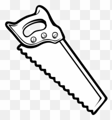 Saw Tool Carpentry Carpenter Work Tools - Saw Clipart Black And White Emoji,Cowboy Emoticon