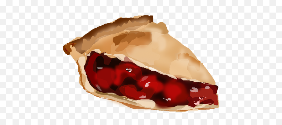 Cherry Pie Piece - Slice Of Cherry Pie Clipart Emoji,Pumpkin Pie Emoji