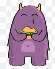 Purple Derp - Cute Monster Stickers Emoji,Purple Monster Emoji