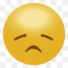 Yellow Sad Emoji Emoticon - Emoji Calma,Sad Emoji