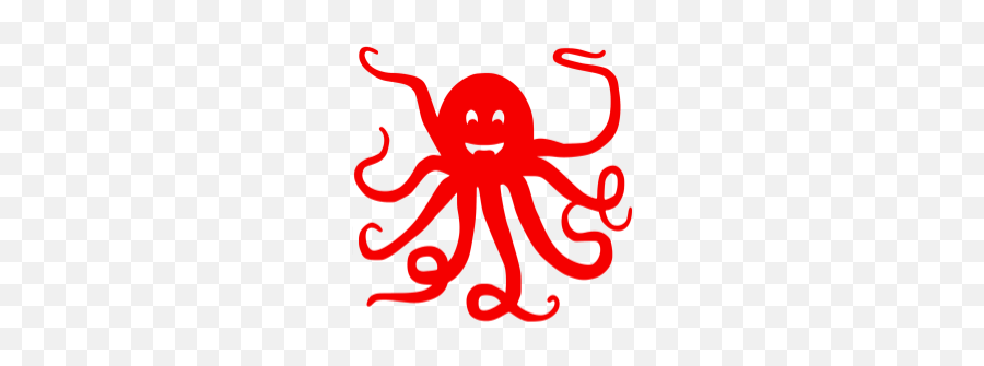 Cute Octopus Red Color - Octopus Emoji,Emoji Tattoo Gun