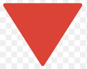 Red Triangle Pointed Down Emoji - Triangulo Rojo Invertido