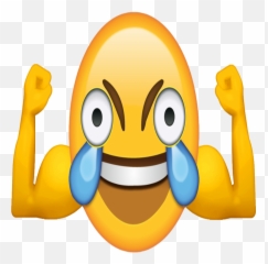 Buffed Aggressive Crying Laughing Emoji - Smiley,Laughing Crying Emoji