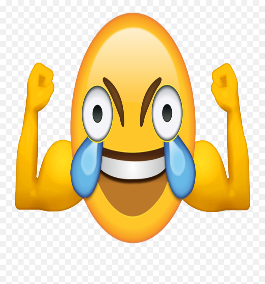 Buffed Aggressive Crying Laughing Emoji - Smiley,Laughing Crying Emoji