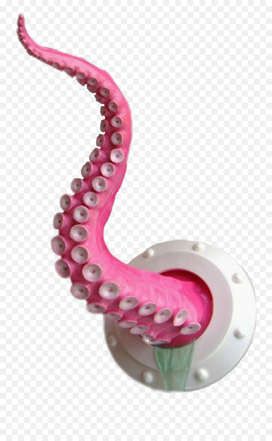 Art Octopus Tentacle Drain Pink Edits - Squid Tentacle 3d Paper Mache Emoji,Tentacle Emoji