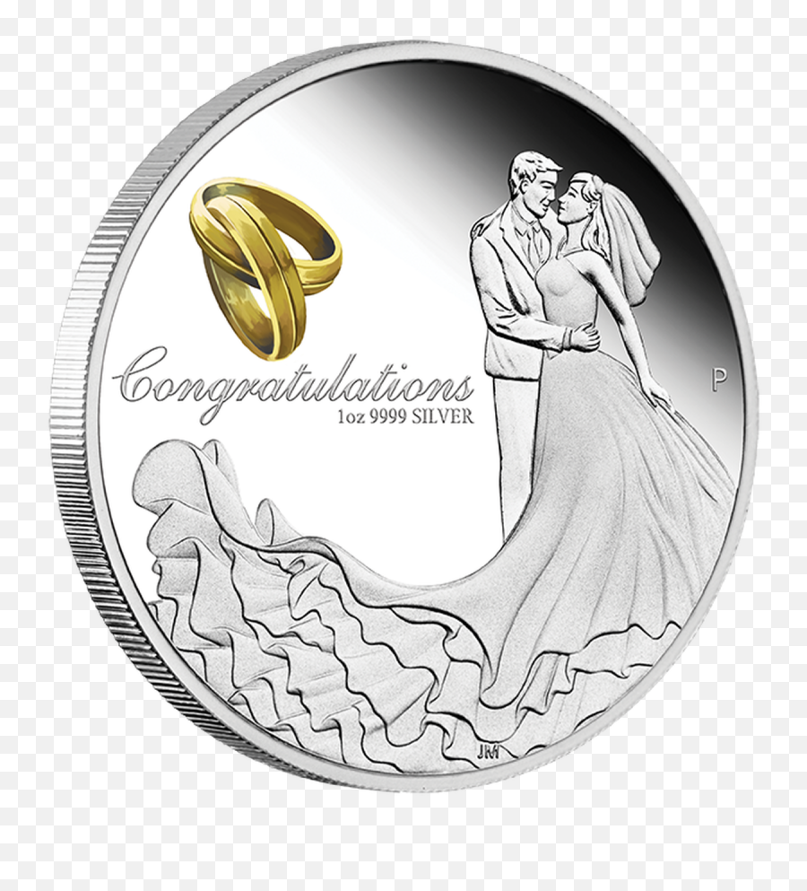 2020 Wedding 1oz Silver Proof Coin - Silver Coins For Marriage Emoji,Marriage Emoji