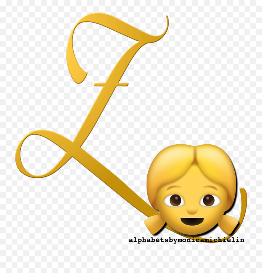Alphabets By Monica Michielin Blonde Girl Emoticon Emoji - Cartoon,Blonde Emoji